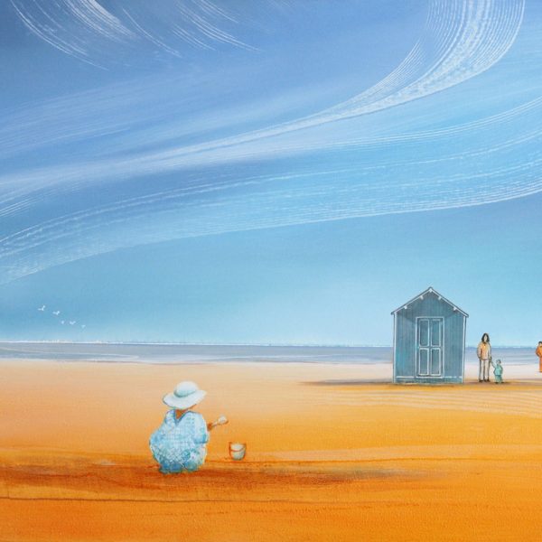 Une fillette à la plage