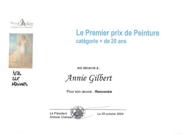 1er Prix de peinture Art sur Maine à Montaigu