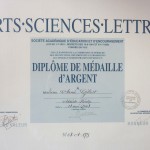 Medaille d'argent "Arts Sciences Lettres"