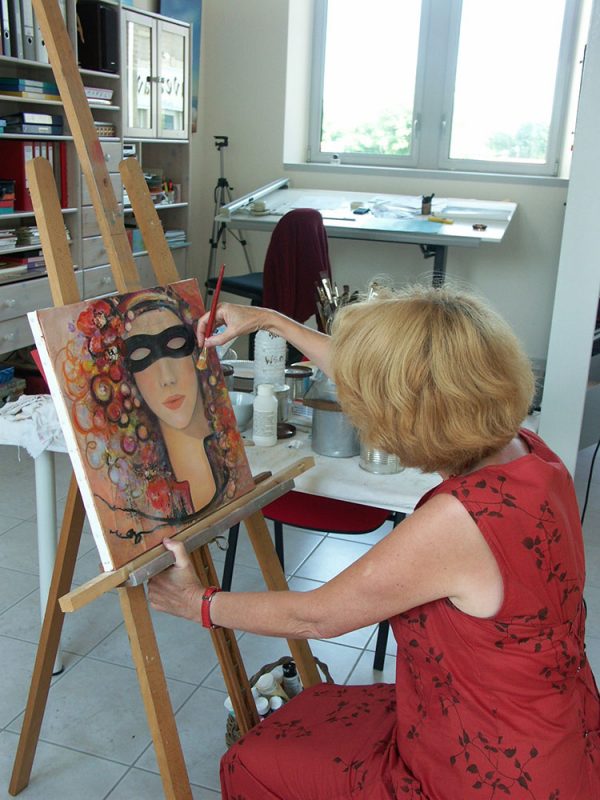 Peinture de « La fille du carnaval » Peinture de "La fille du carnaval"