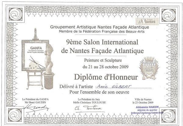 Diplôme d'Honneur Nantes